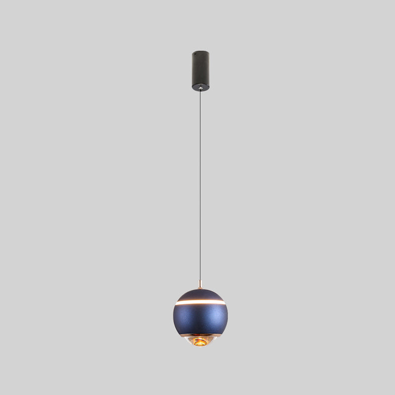 Forme ronde Metal Hanging Light Moderne 1 lumière suspendue à la lumière Light