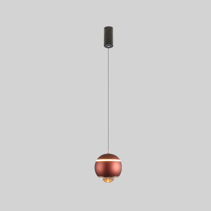 Forme ronde Metal Hanging Light Moderne 1 lumière suspendue à la lumière Light