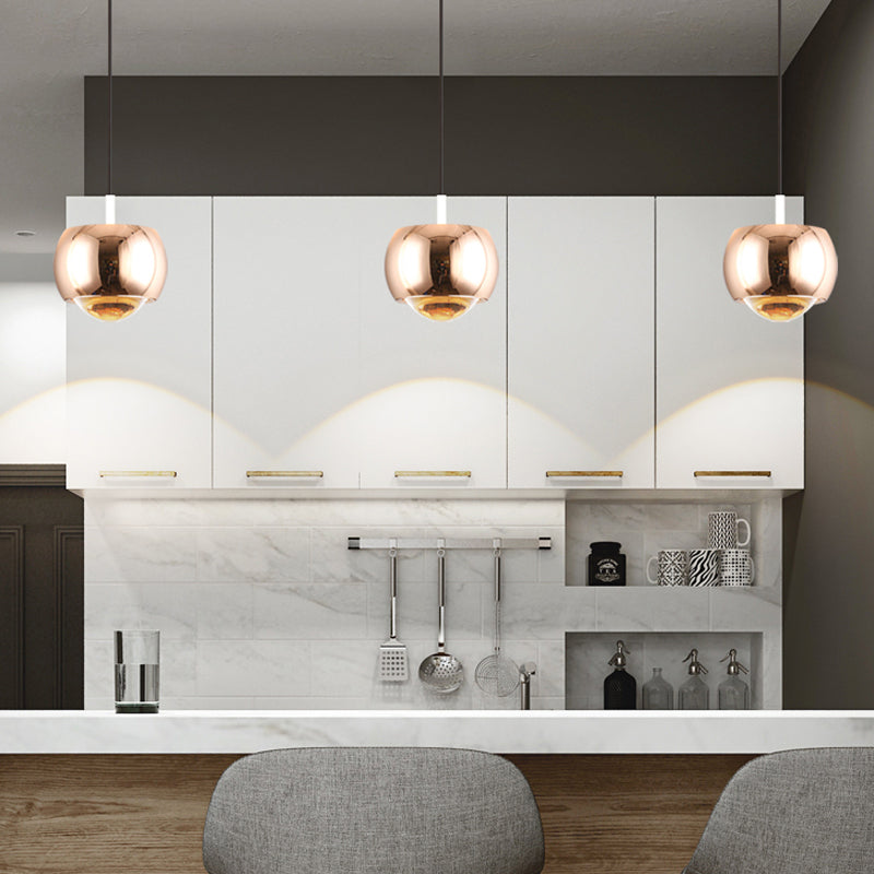 Forme ronde Metal Hanging Light Moderne 1 lumière suspendue à la lumière Light