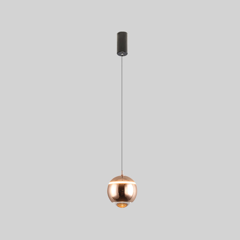 Forme ronde Metal Hanging Light Moderne 1 lumière suspendue à la lumière Light