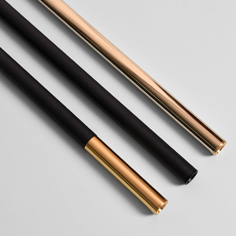 Cylinder Shape Metal Hanging Ceiling Light Modern Style 1 Light Pendant Light