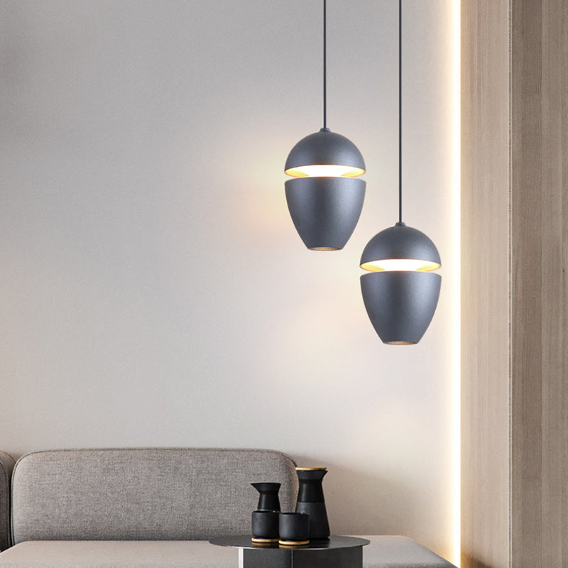 Pendentif géométrique en aluminium Light moderne LED coloré pendentif suspendu pour le salon