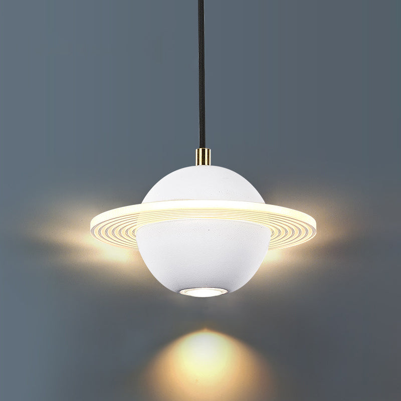 Modern Style Spherical Shape Hanging Light Stone Hanging Lamp for Bedroom