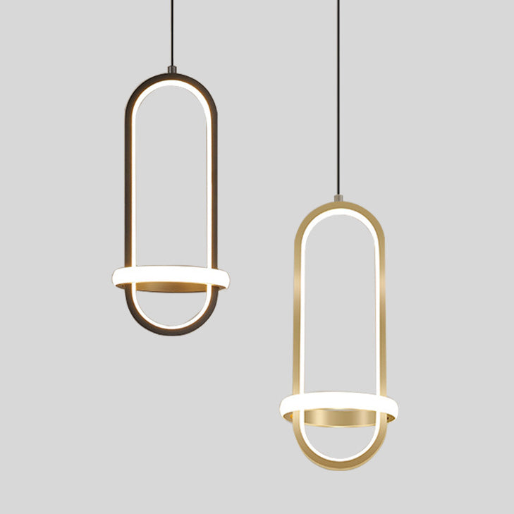 Style moderne forme linéaire lumières suspendues en métal luminaires suspendus