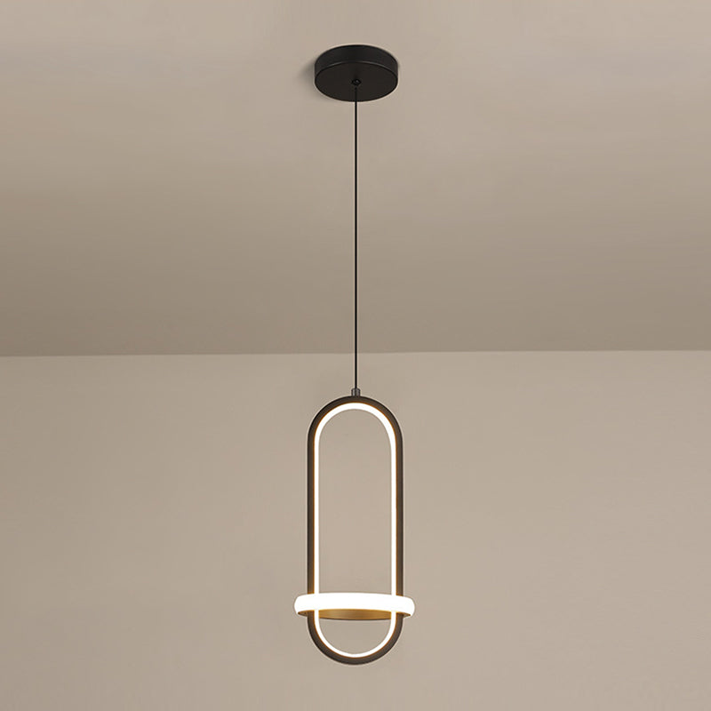 Modern Style Linear Shape Hanging Lights Metal Hanging Light Fixtures