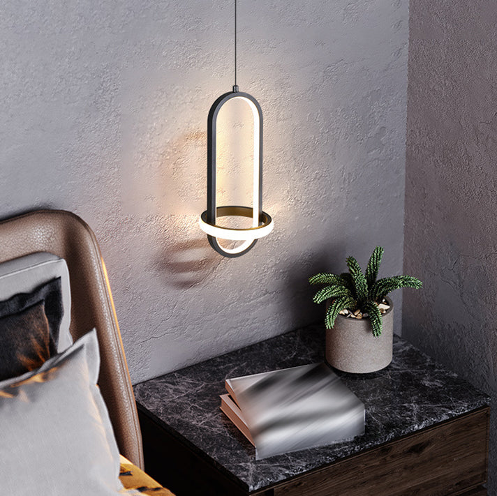 Style moderne forme linéaire lumières suspendues en métal luminaires suspendus