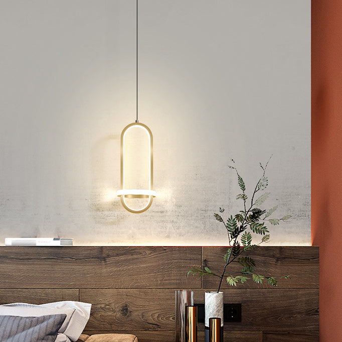 Style moderne forme linéaire lumières suspendues en métal luminaires suspendus