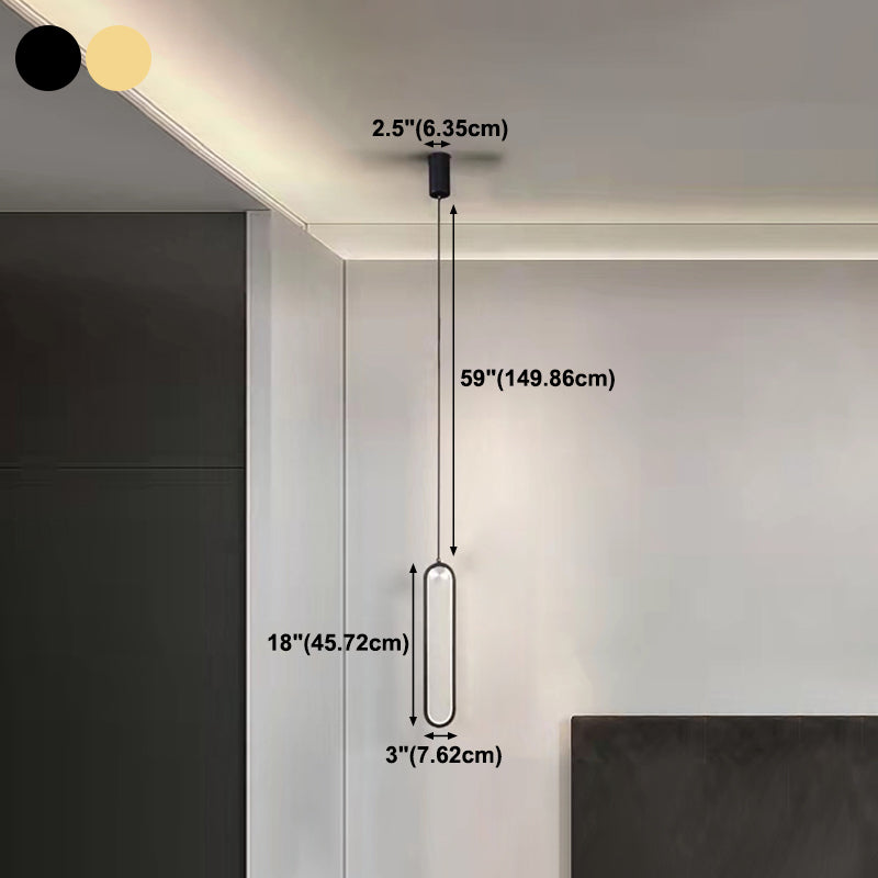 Modern Style Linear Shape Hanging Lights Metal Hanging Light Fixtures
