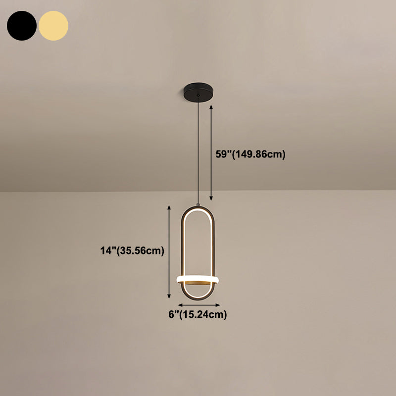 Style moderne forme linéaire lumières suspendues en métal luminaires suspendus