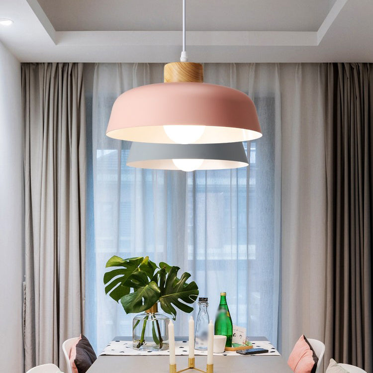 Schüsselform hängende Beleuchtung moderner Metall 1 hängende Lampe für Schlafzimmer