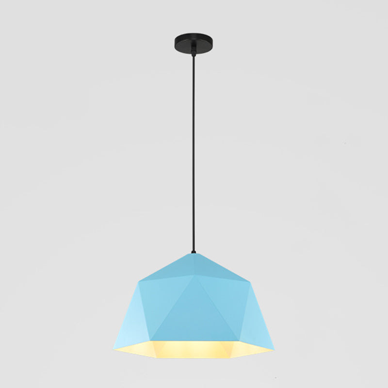 Macaron Style 1 Suspension de tête Lumière en aluminium Rhombus Pendante Pendante pour salle à manger