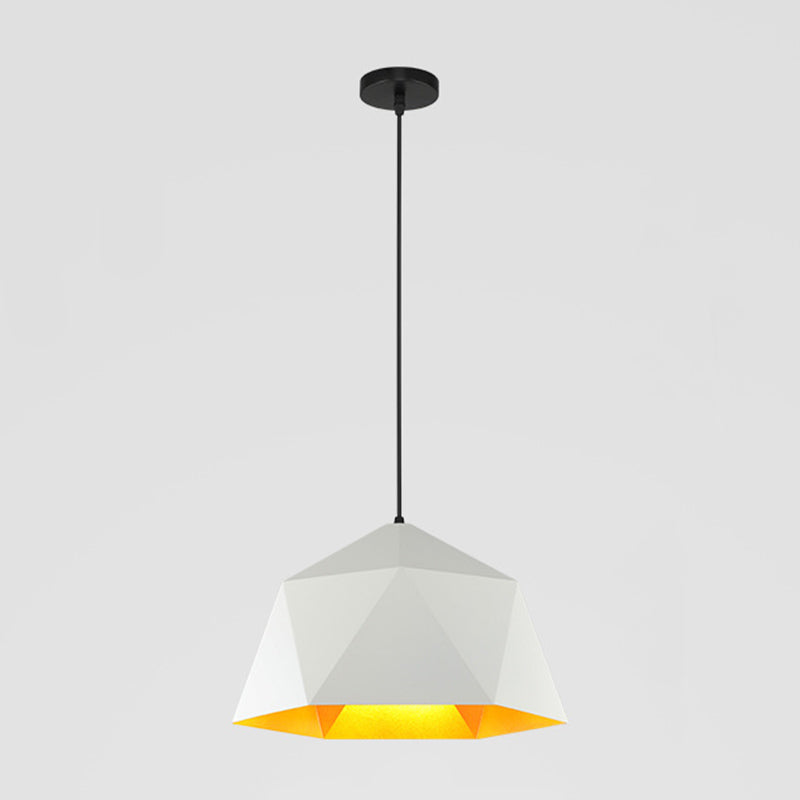 Macaron Style 1 Suspension de tête Lumière en aluminium Rhombus Pendante Pendante pour salle à manger