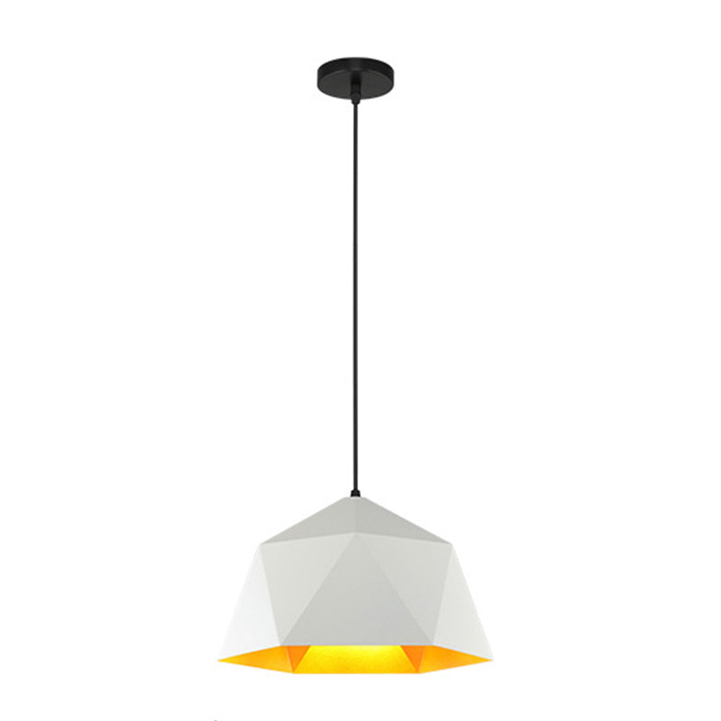 Macaron Style 1 Suspension de tête Lumière en aluminium Rhombus Pendante Pendante pour salle à manger