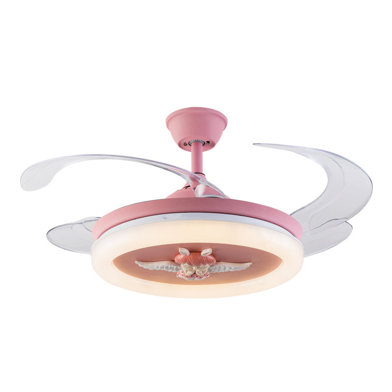 Metall Deckenlüfterbeleuchtung moderner Stil 1 Leuchtdüdlampe für Kinderzimmer