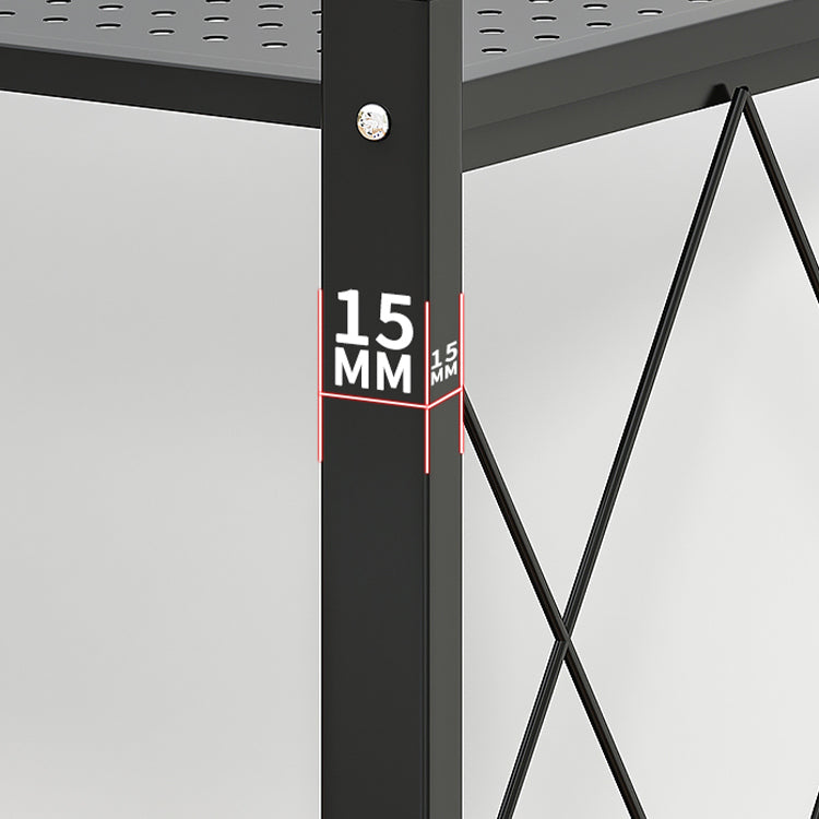 Industrial Open Etagere Bücherregal Metall -Bücherregal mit Zaubererrädern