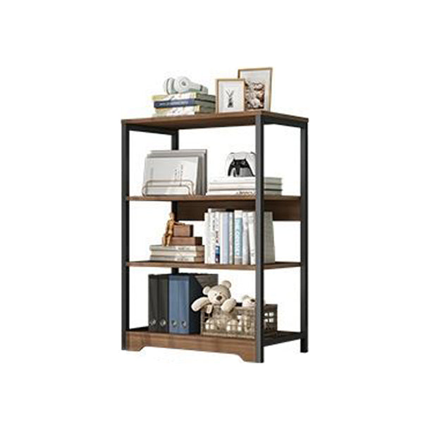 Industrial Open Etagere Bookshelf Steel Frame Manufactured Wood Shelf Bookshelf