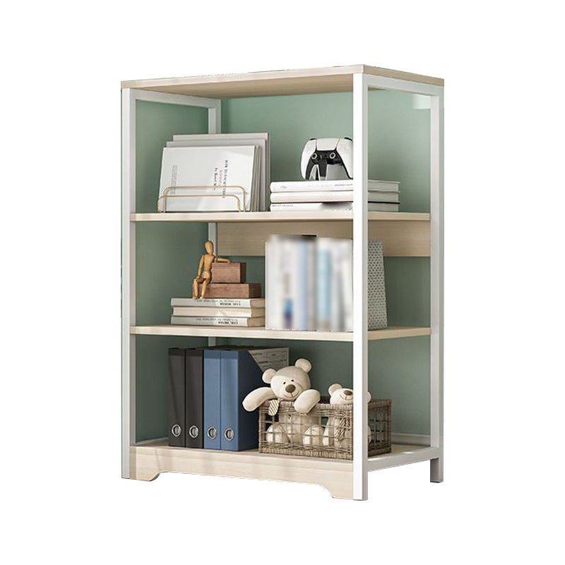 Industrial Open Etagere Bookshelf Steel Frame Manufactured Wood Shelf Bookshelf