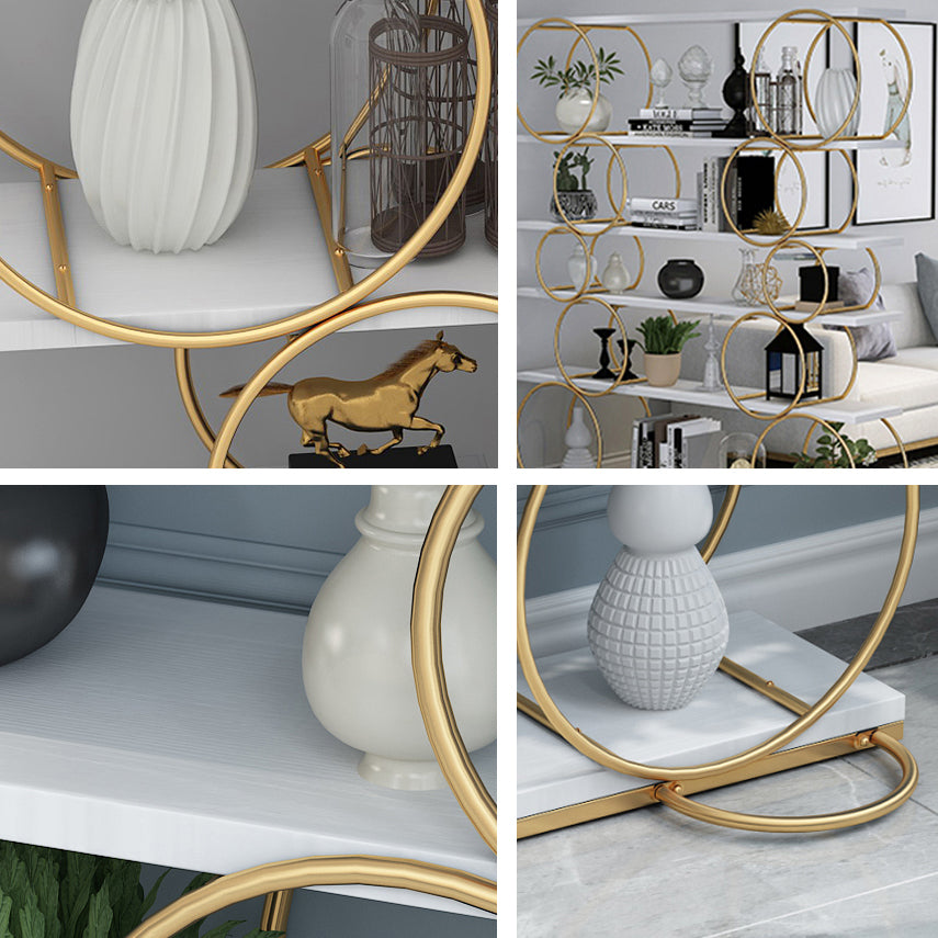 11.81 "W libreria di libreria glam in stile aperta libreria per la sala da studio dell'ufficio