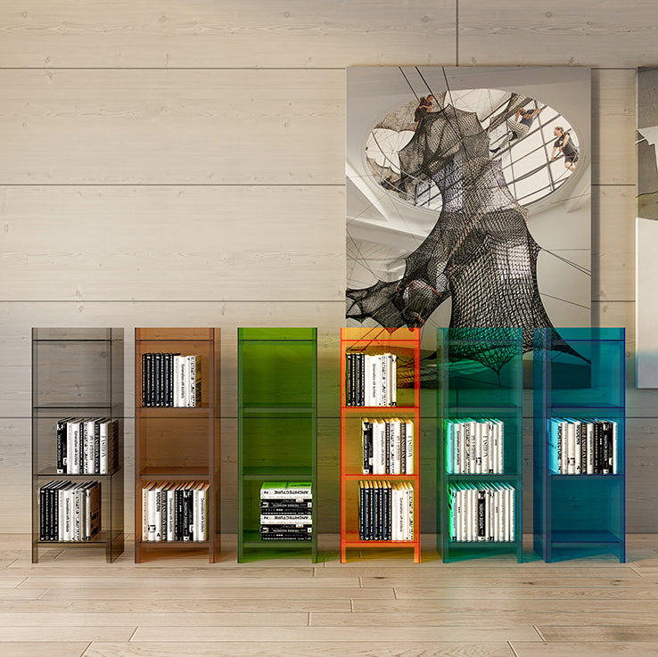 Libreria standard verticale glam acrilico chiuso libreria per soggiorno