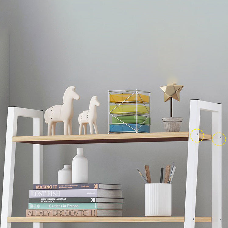 Libreria aperta verticale industriale telaio in metallo mandato in legno scaffale