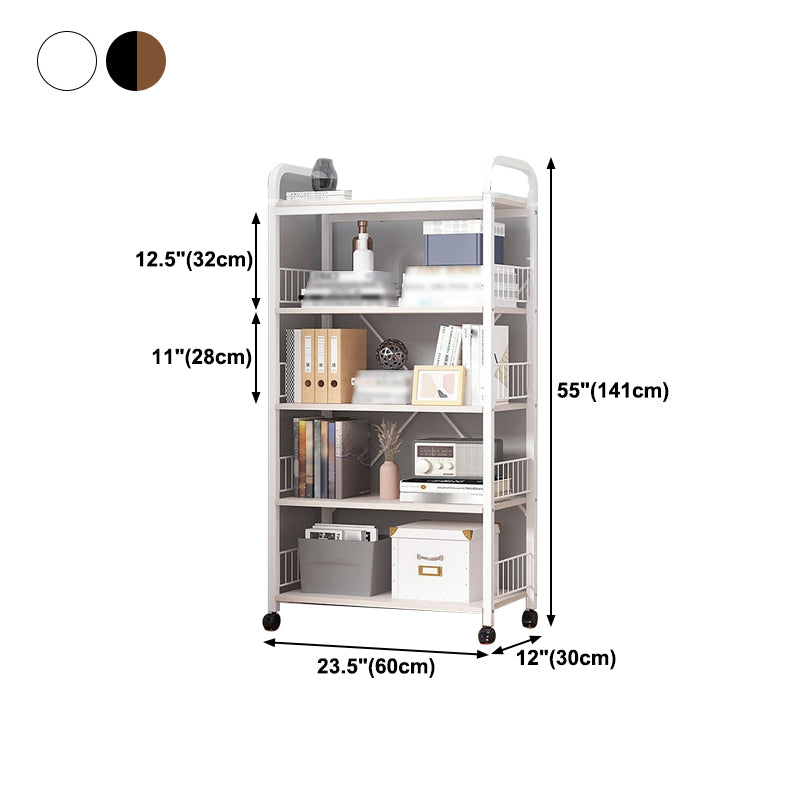 Libreria aperta verticale industriale telaio in metallo mandato in legno scaffale