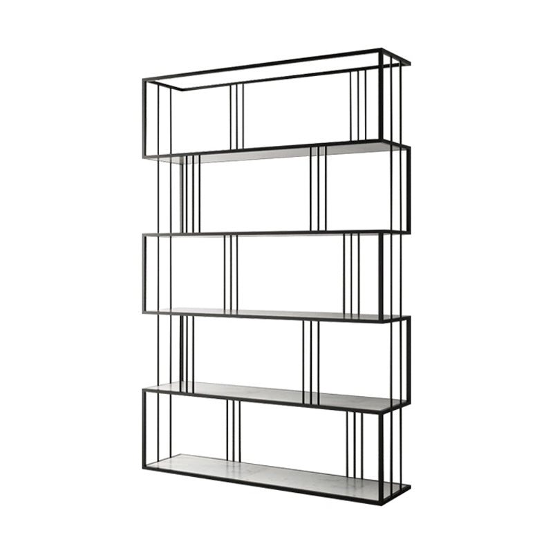 Glam Open Etagere Bookshelf di ferro verticale libreria per la casa