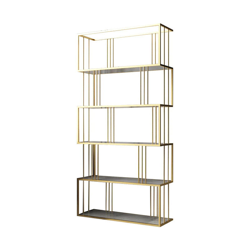 Glam Open Etagere Bookshelf di ferro verticale libreria per la casa
