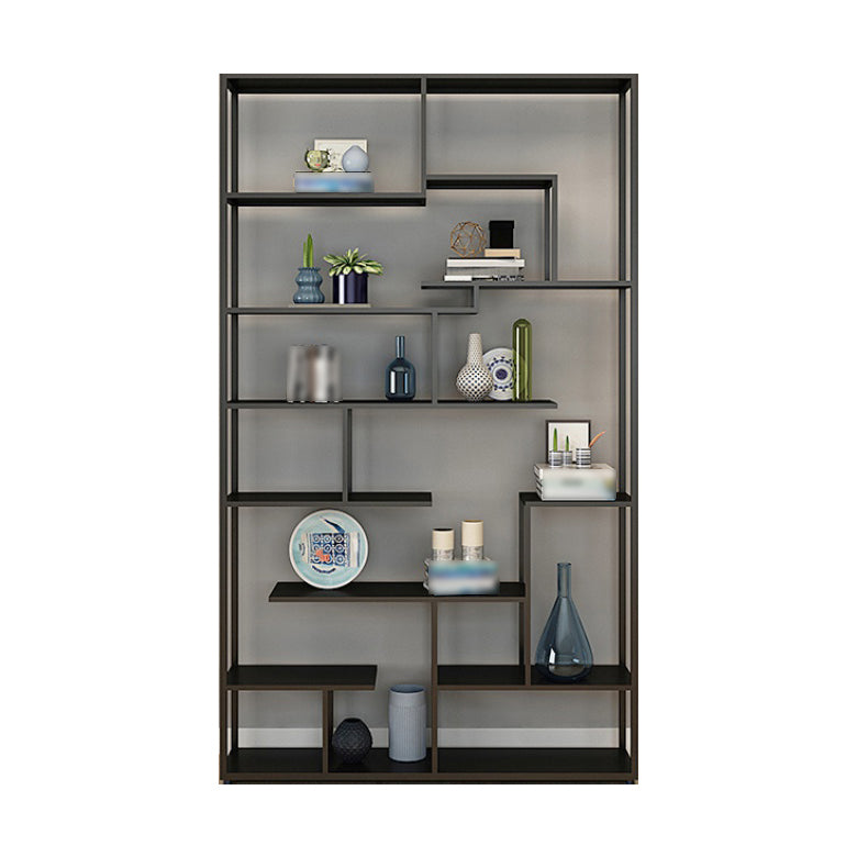 81 "H Bookcase Open Back in stile Glam per lo studio Home Office