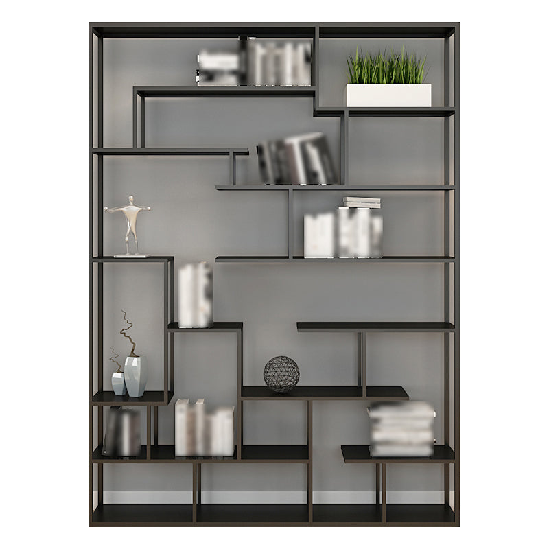 81 "H Bookcase Open Back in stile Glam per lo studio Home Office