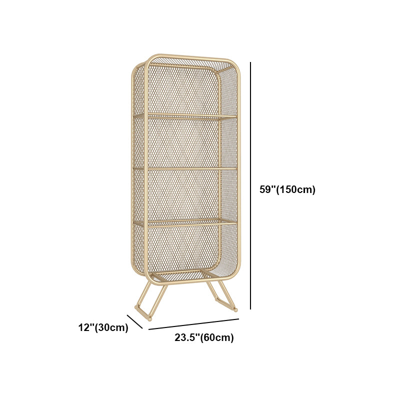 Libreria in stile glam di libreria chiusa per la sala da studio