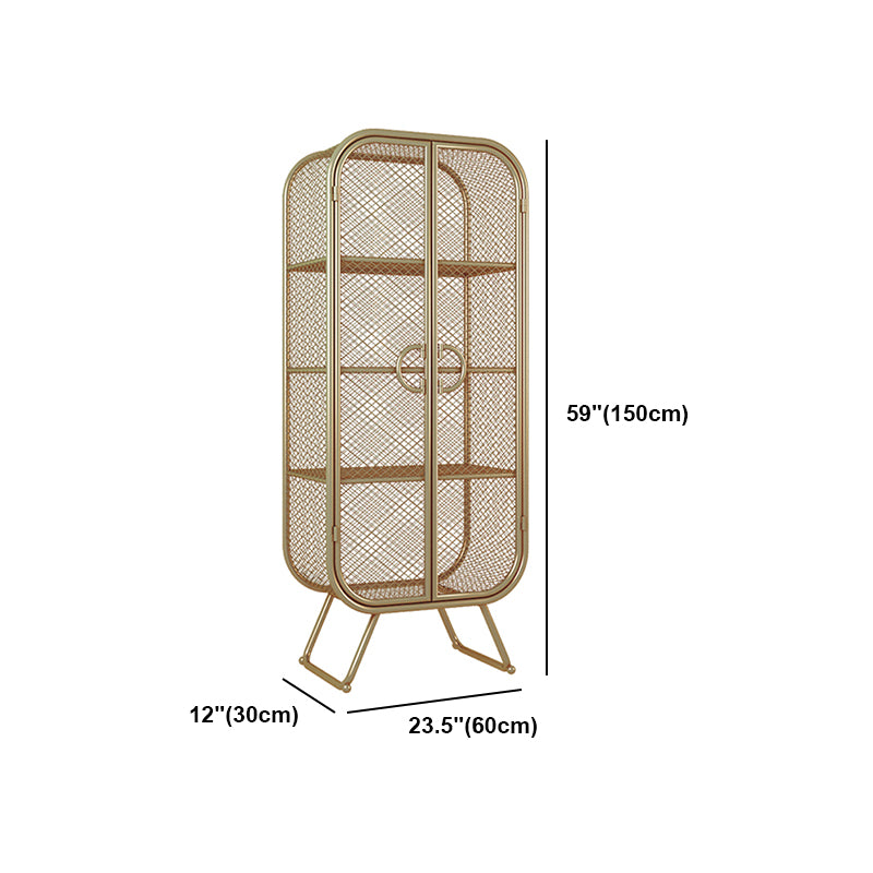 Libreria in stile glam di libreria chiusa per la sala da studio