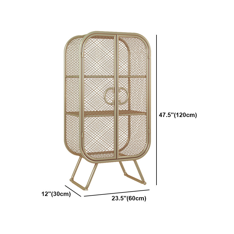 Libreria in stile glam di libreria chiusa per la sala da studio