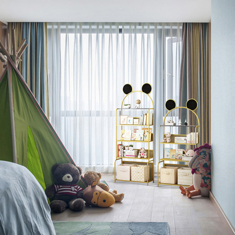 Libreria in stile glam a parete per la casa per l'ufficio e la sala da studio