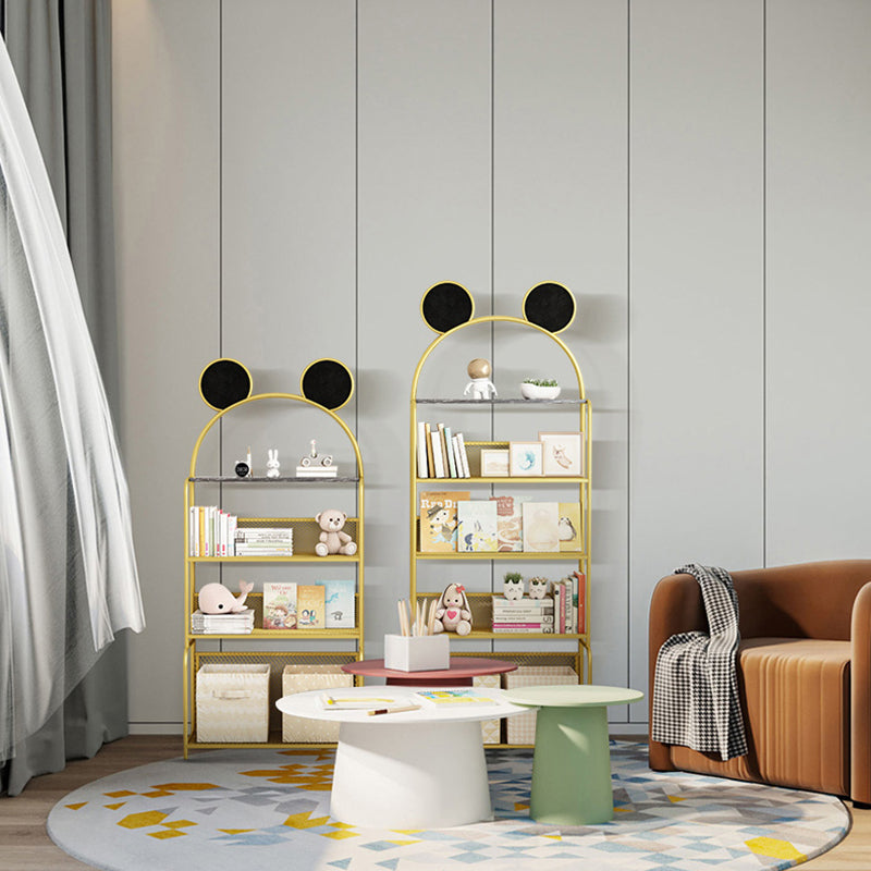 Libreria in stile glam a parete per la casa per l'ufficio e la sala da studio