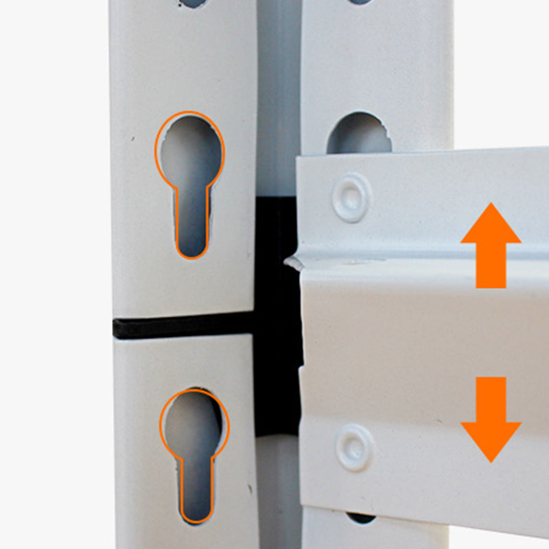 Libreria etagere industriale in acciaio libreria verticale bianca e nera per la casa