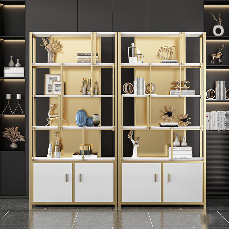 12 "W 79" H libreria Glam in stile Glam Open Back Bookcase per Study Room Home Office