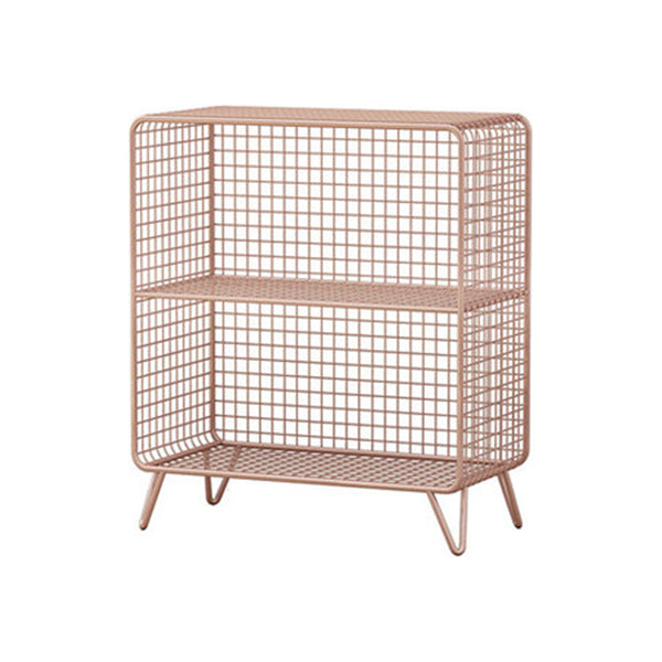 Closed Back Industrial Standard Bookshelf Iron Vertical Bookshelf for Bedroom