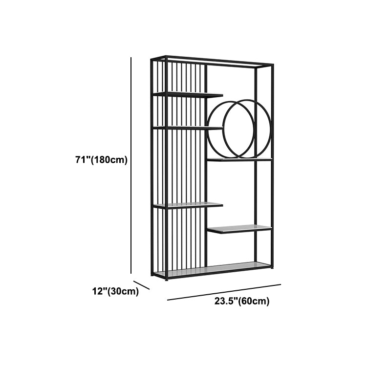 70,87 "H Bookshelf Glam Style Open Back Bücherregal für Home Office Study Room