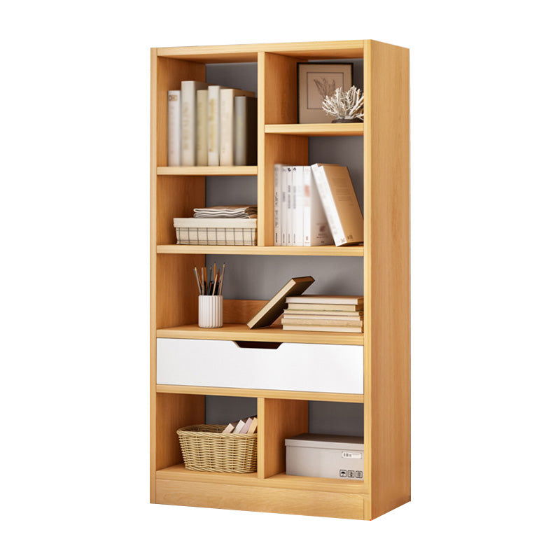 Libreria etagere scandinava in legno fabbricato verticale con cassetto