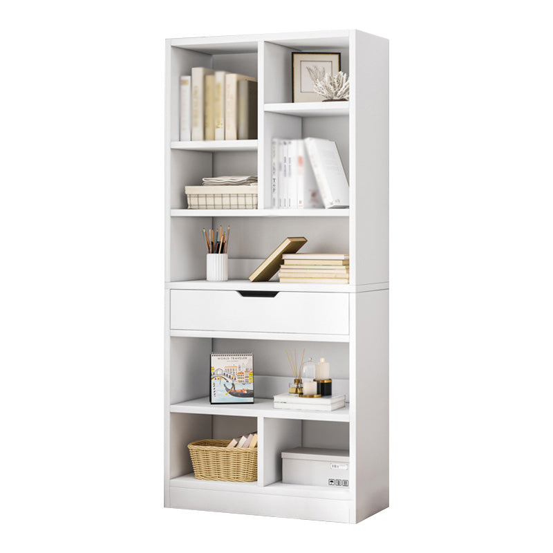 Libreria etagere scandinava in legno fabbricato verticale con cassetto