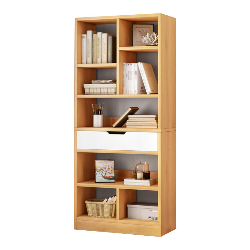 Libreria etagere scandinava in legno fabbricato verticale con cassetto