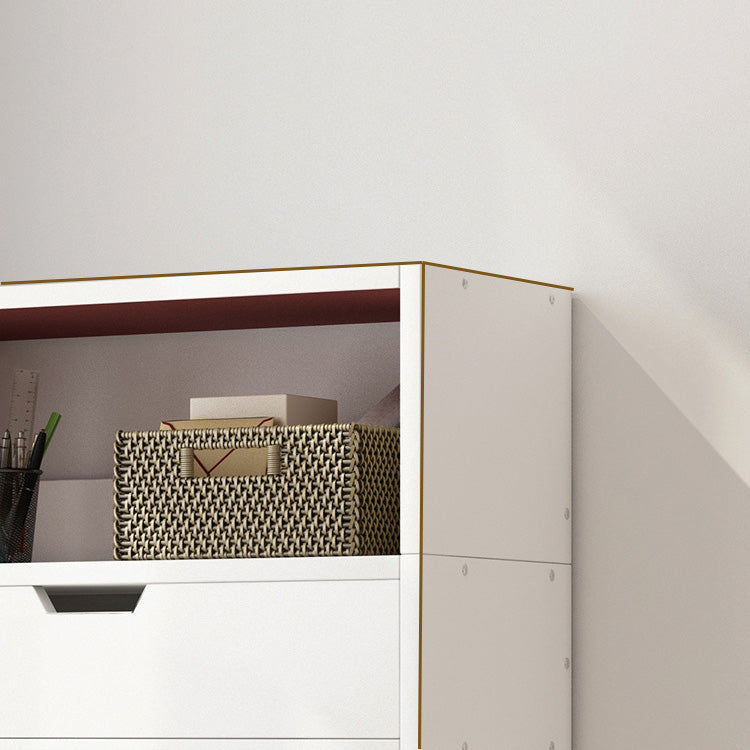 Libreria etagere scandinava in legno fabbricato verticale con cassetto