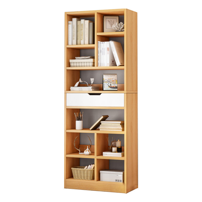 Libreria etagere scandinava in legno fabbricato verticale con cassetto