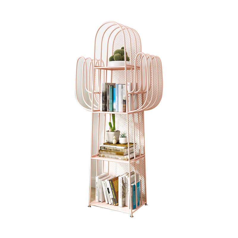 Libreria geometrica di ferro scandinavo libreria verticale, 16,5 "l x 11,8" w x 59 "h