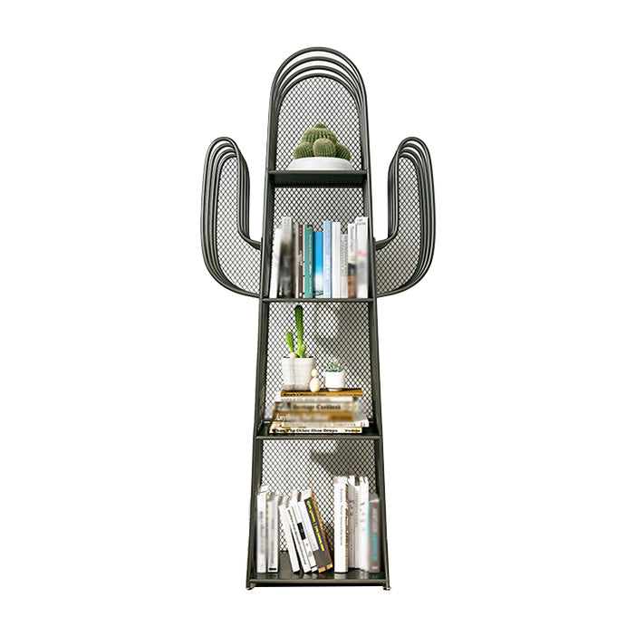 Libreria geometrica di ferro scandinavo libreria verticale, 16,5 "l x 11,8" w x 59 "h