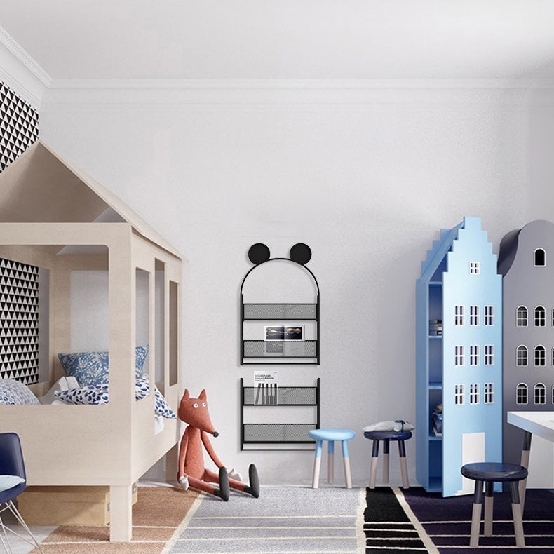 Wall Mounted Bookcase Scandinavian Style Bookshelf for Home Office Study Room