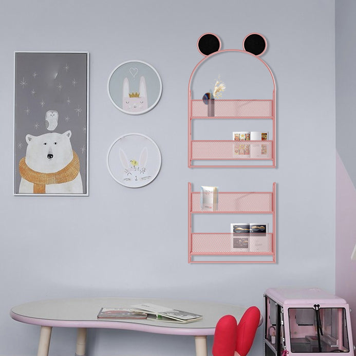 Wall Mounted Bookcase Scandinavian Style Bookshelf for Home Office Study Room