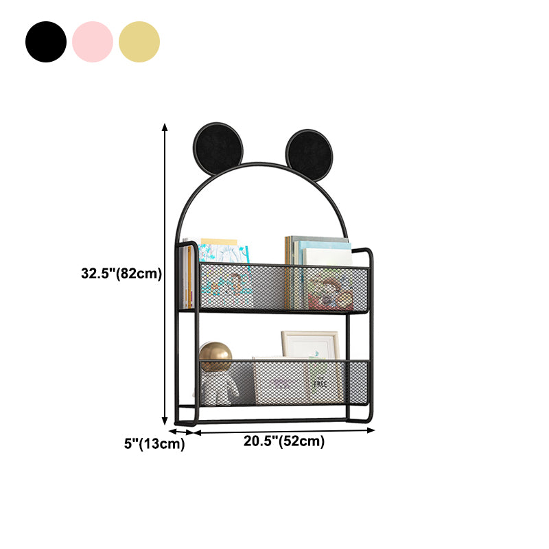 Wall Mounted Bookcase Scandinavian Style Bookshelf for Home Office Study Room
