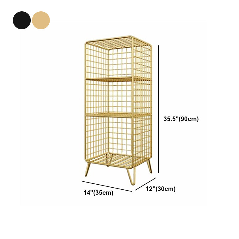 Libreria standard industriale di ferro chiuso libreria verticale per camera da letto