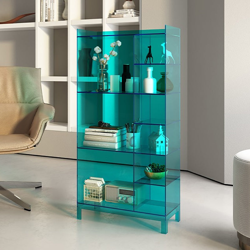 Libreria standard acrilica scandinava, libreria chiusa, 23,6 "L x 9,84" W x 47.2 "H